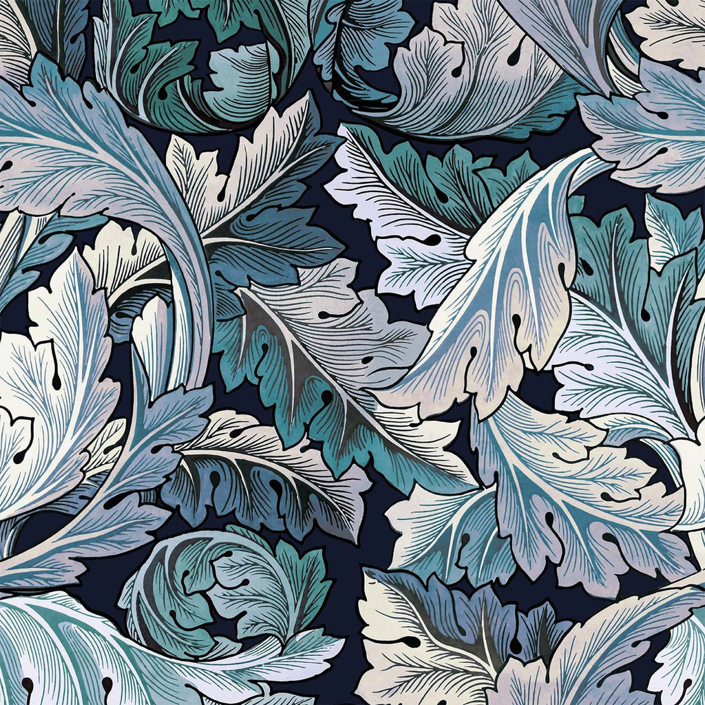 Acanthus Aegean Blue Midnight by House of Hackney | Designer Wallpaper ...