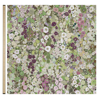 Hollyhocks Cotton Linen Meadow - additional image