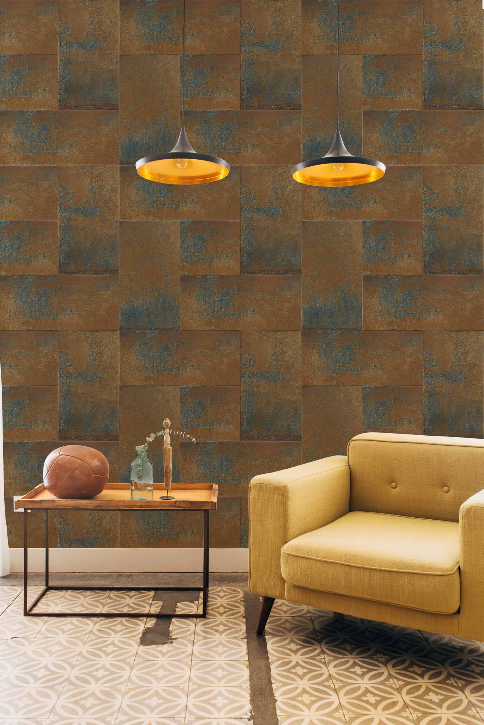 Placas Metalicas White/Grey by Coordonné, wallpaper