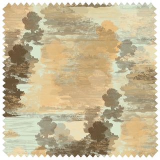 Cloud Toile Linen Greys On Yellow