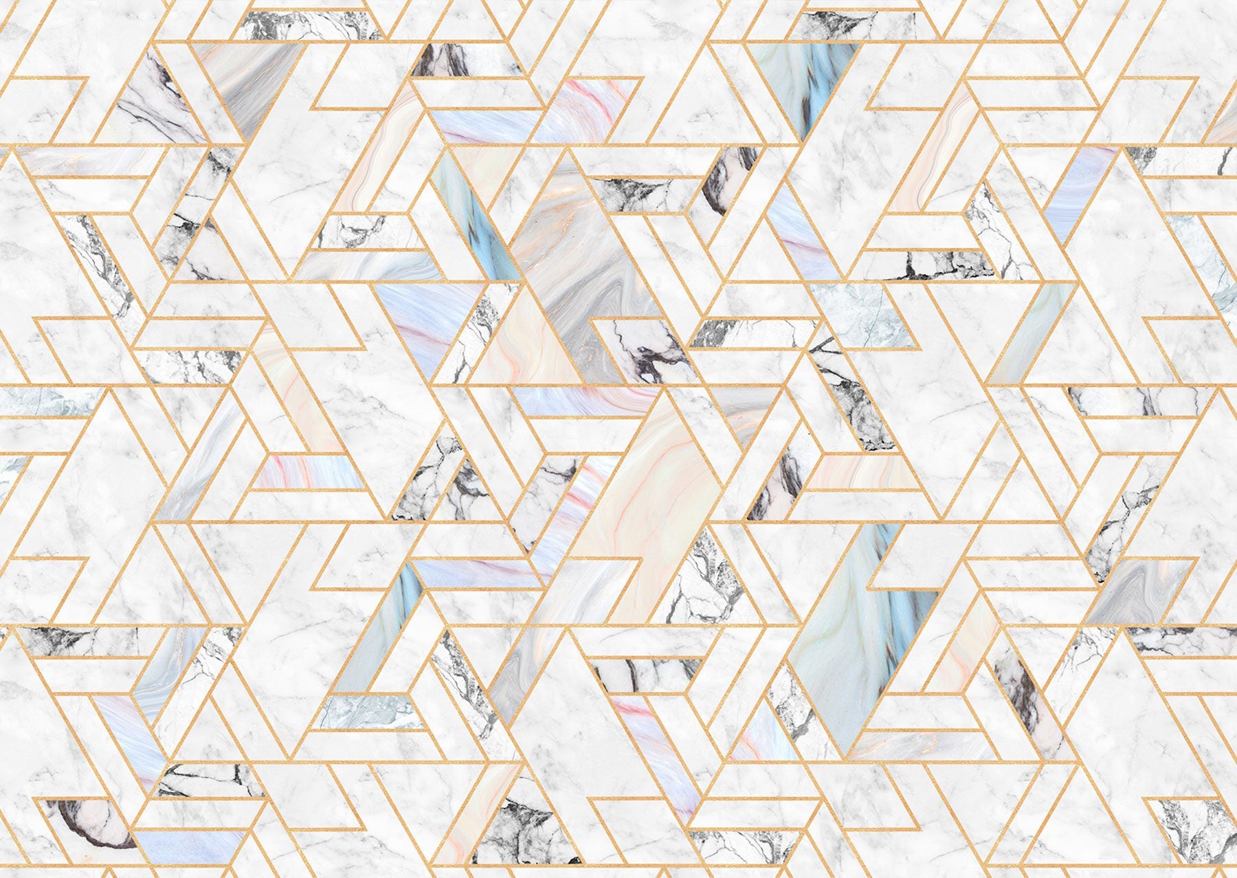Geometric Malla Macael by Coordonné, wallpaper mural