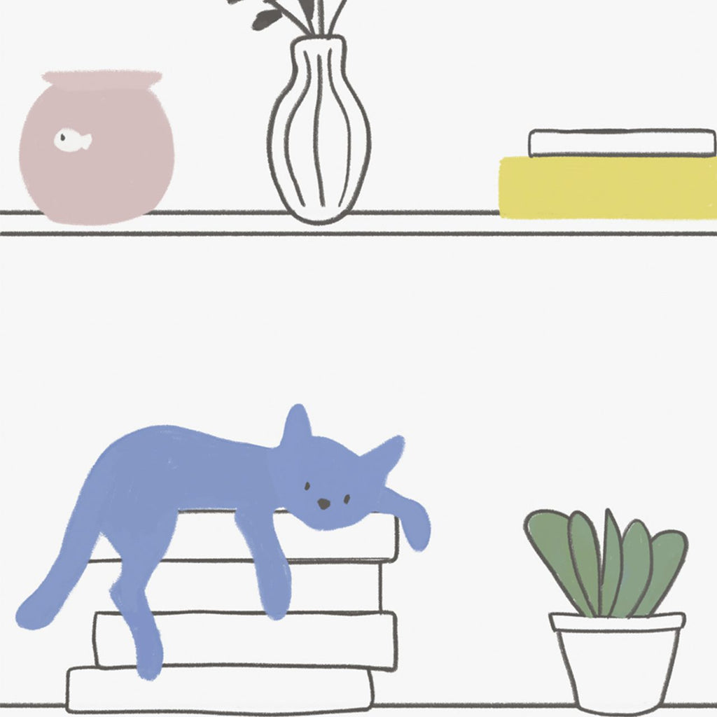 My Library Multicolor by Coordonné | Designer Wallpaper | NewWall ...