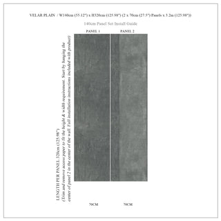 Velar Plain Slate by 17 Patterns