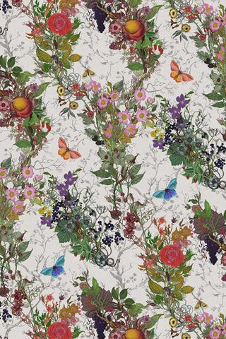 Bloomsbury Garden Cotton Linen Bone by Timorous Beasties