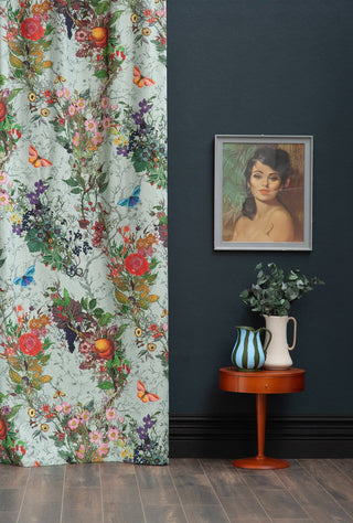 Bloomsbury Garden Cotton Linen Mint by Timorous Beasties