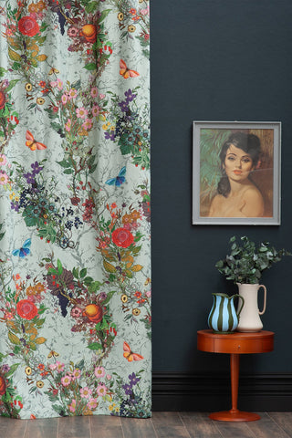 Bloomsbury Garden Cotton Linen Mint by Timorous Beasties