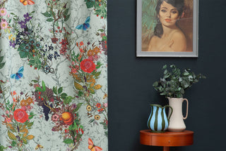 Bloomsbury Garden Cotton Linen Mint by Timorous Beasties
