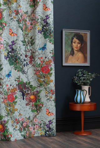Bloomsbury Garden Cotton Linen Mint by Timorous Beasties