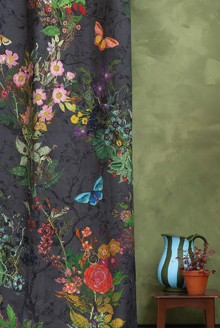 Bloomsbury Garden Cotton Linen Soft Navy by Timorous Beasties