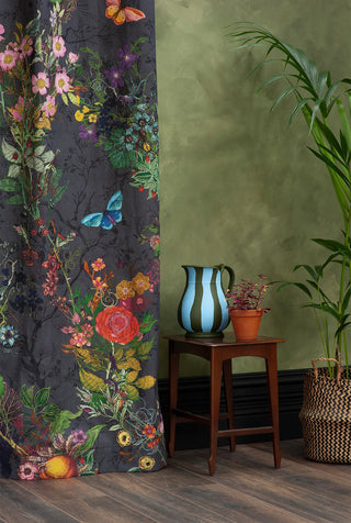 Bloomsbury Garden Cotton Linen Soft Navy by Timorous Beasties