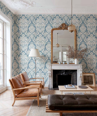 Venetian Damask Sapphire by Coordonné, wallpaper