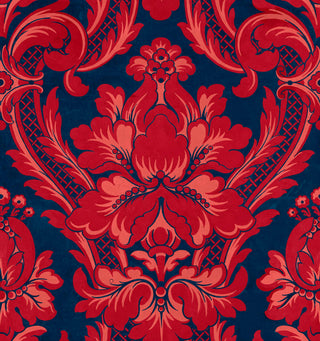 Venetian Damask Vermilion by Coordonné, wallpaper
