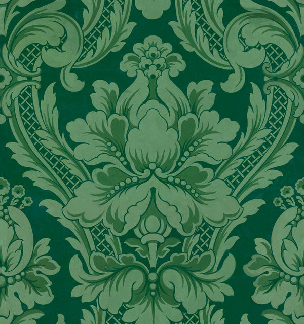 Venetian Damask Emerald by Coordonné, wallpaper