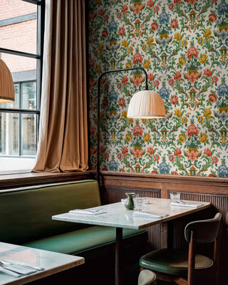 Aranjuez Damask Coral by Coordonné, wallpaper