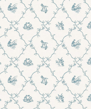 Scenes Indigo wallpaper by Coordonné