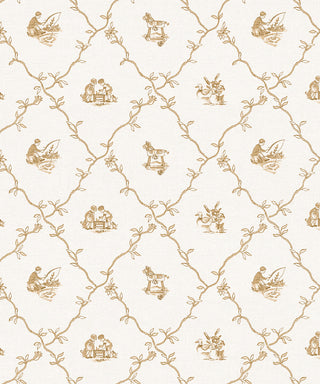 Scenes Mustard wallpaper by Coordonné