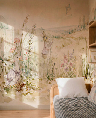 Bunnies Natural room scene by Coordonné