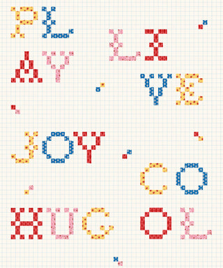 Wordplay Natural wallpaper by Coordonné