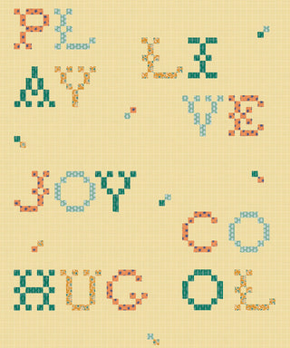 Wordplay Buttercream wallpaper by Coordonné