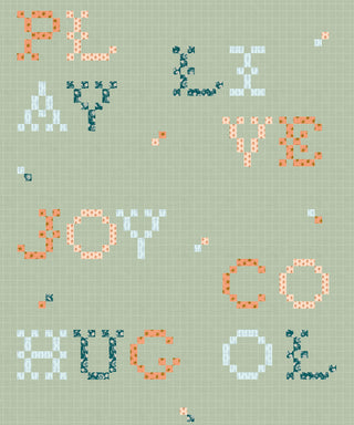 Wordplay Mint wallpaper by Coordonné