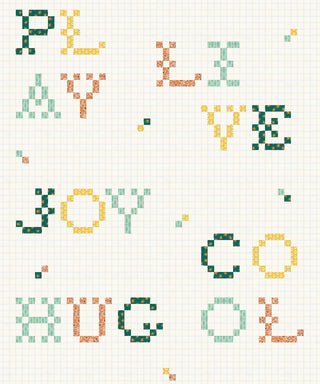 Wordplay Emerald wallpaper by Coordonné