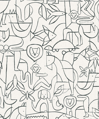 Animalia Blackboard wallpaper by Coordonné