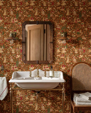 Kalamkari Caramel by Coordonné – room view