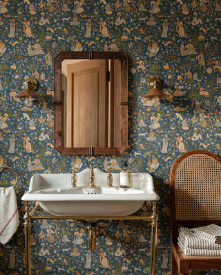 Kalamkari Indigo by Coordonné – room view