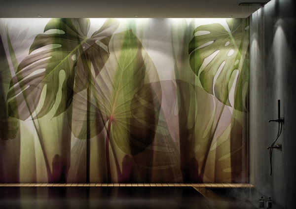 Equatorial Jungle Green by Glamora, wallpaper mural