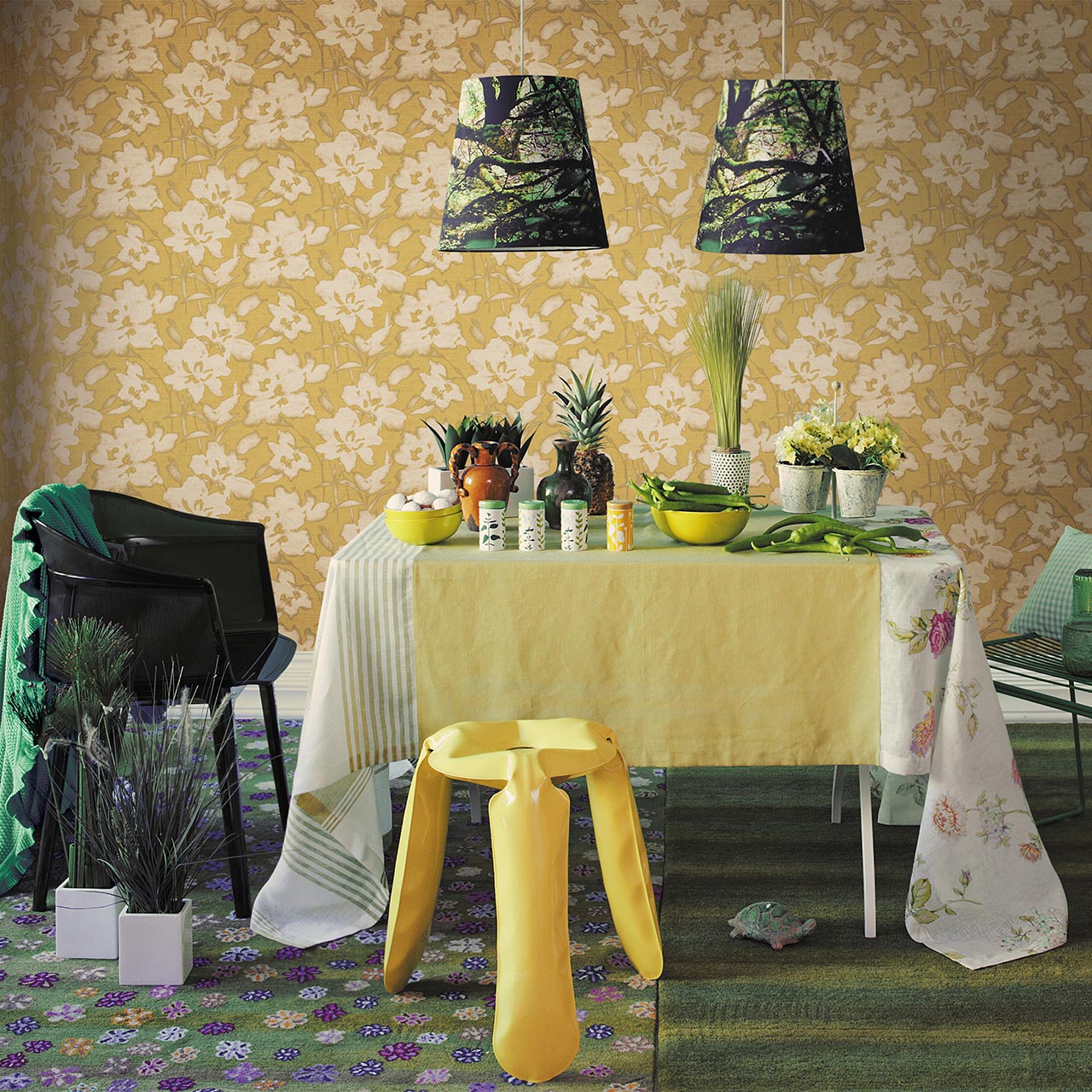 Fiore Shibori by J&V Italian Design, wallpaper