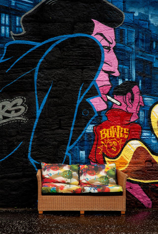 Graffiti All Over Performance Fabric Original by Timorous Beasties