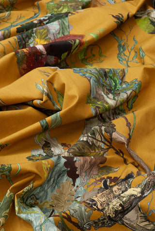 Indie Wood Cotton Linen Mustard