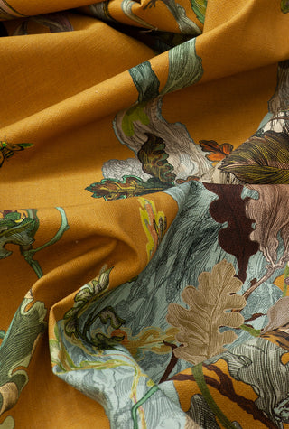 Indie Wood Cotton Linen Mustard