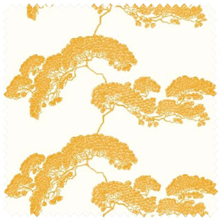 Japanese Tree Hand Printed Yellow