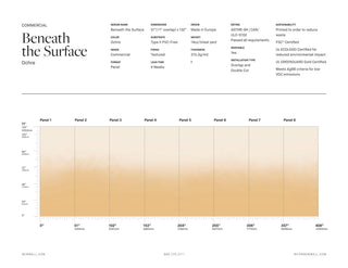 Beneath the Surface Ochre by Light Shadow x NewWall, wallpaper mural