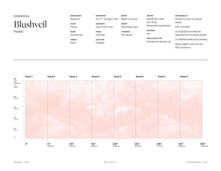 Blushveil Flicker by Light Shadow x NewWall, wallpaper mural