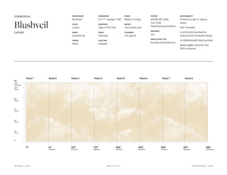 Blushveil Lumen by Light Shadow x NewWall, wallpaper mural