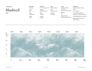 Blushveil Mist by Light Shadow x NewWall, wallpaper mural