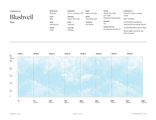 Blushveil Skye by Light Shadow x NewWall, wallpaper mural