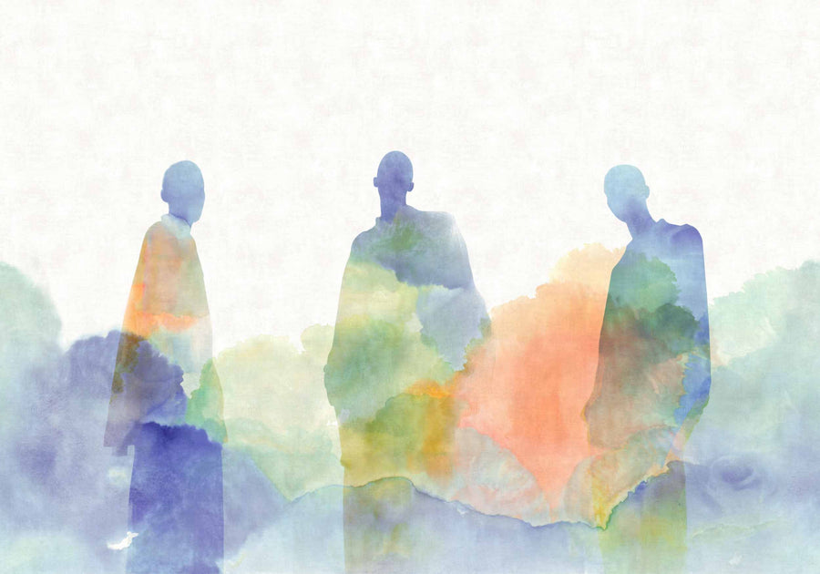 Unseen Faces Azul by Tres Tintas