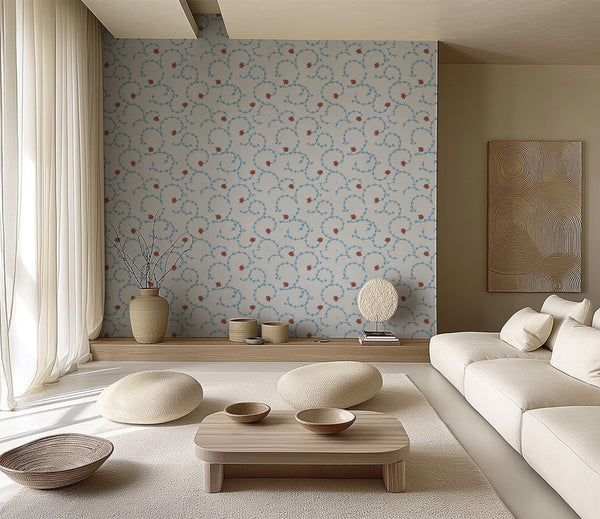 Rosier Silver by Maison Martin Morel, wallpaper