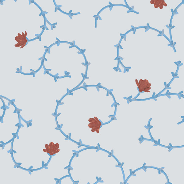 Rosier Silver by Maison Martin Morel, wallpaper