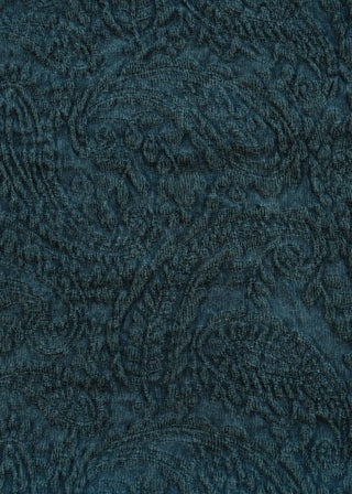 Kashmir Indigo Cotton Jute - fabric detail