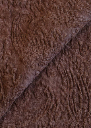 Kashmir Vermillion Cotton Jute - additional fabric view