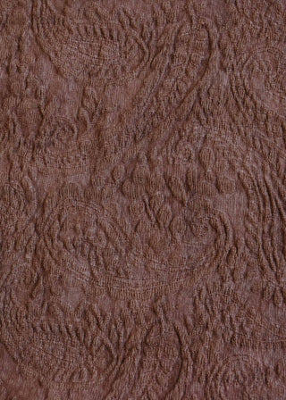 Kashmir Vermillion Cotton Jute - fabric detail