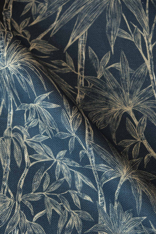 Oshadhi Indigo Linen - additional fabric view