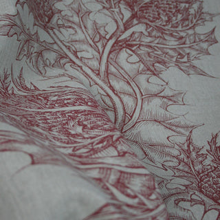 Thistle Handprinted White