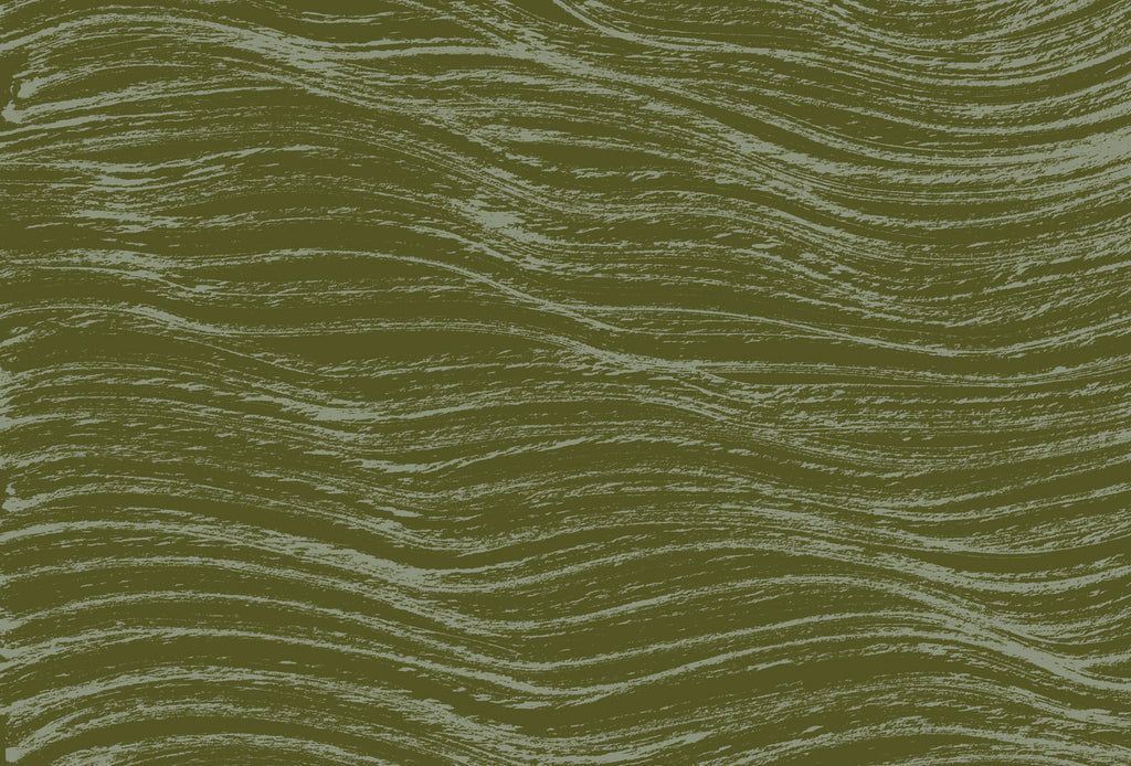 Water Lines N.1 - Olive by Wallpaper Projects | Designer Wallpaper ...