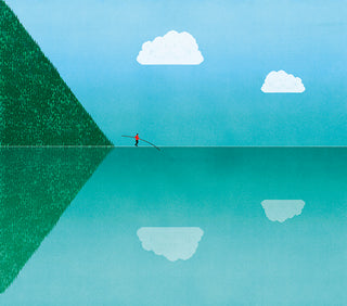 Balancing Aqua by Wall&decò, wallpaper mural