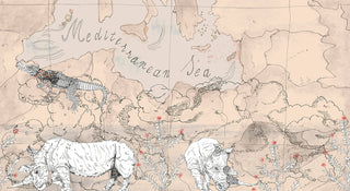 Borders Beige by Wall&decò, wallpaper mural